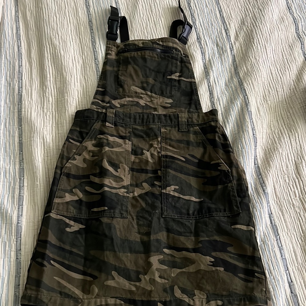 Camo Topshop overall dress